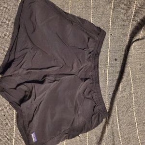 Patagonia Black Longer Athletic Shorts